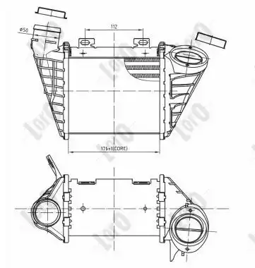 Интеркулер ABAKUS 053-018-0016