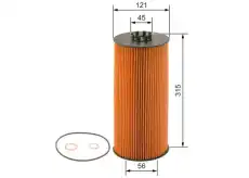 Фильтр масляный BOSCH 0 986 4B7 010 VOLVO