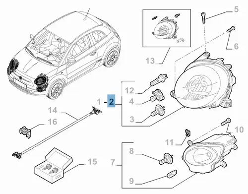 Фара LANCIA 51787492