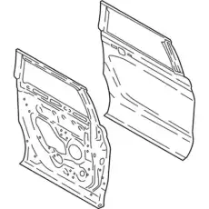 DOOR ASY - REAR - LESS HINGES JL1Z7824630B FORD