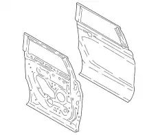 DOOR ASY - REAR - LESS HINGES JL1Z7824630B FORD