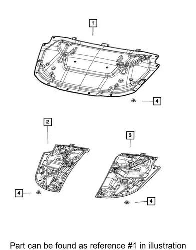 HOOD 68310029AC CHRYSLER