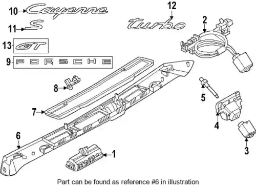 Ручка двери PORSCHE 9Y3827576EOK1