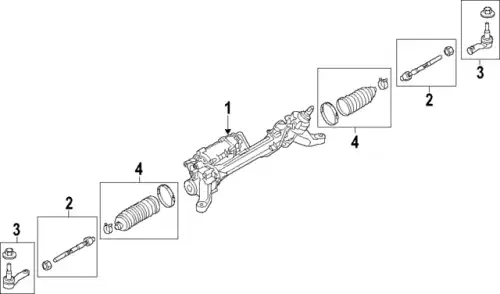 Рулевая рейка LAND ROVER LR143415