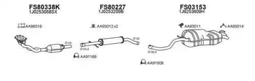 Система выпуска ОГ FS800120 FAURECIA