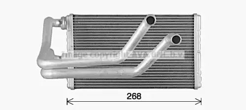 Радиатор печки AVA MT6287
