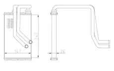Радиатор печки NRF 54387