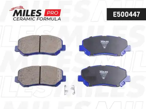 Тормозные колодки дисковые передняя ось MILES E500447