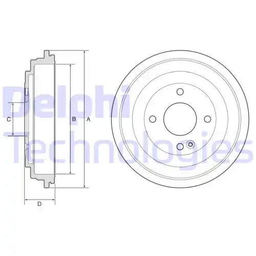 Тормозной барабан DELPHI BF592
