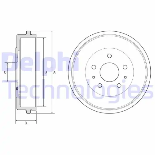 Тормозной барабан DELPHI BF568
