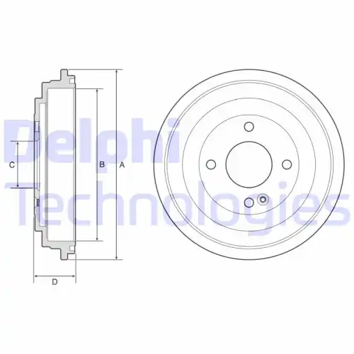 Тормозной барабан DELPHI BF618