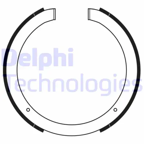 Тормозные колодки барабанные DELPHI LS2168