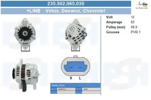 Генератор CV PSH 235.502.065.030
