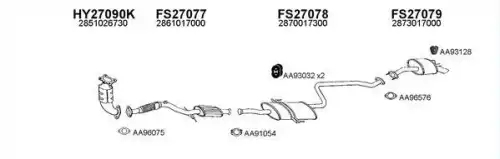 Система выпуска ОГ FS270013 FAURECIA