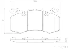 Тормозные колодки дисковые BREMBO P44023N
