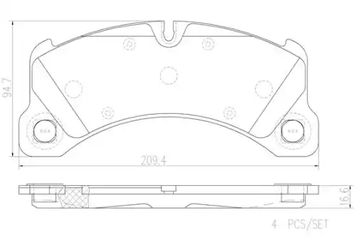 Тормозные колодки дисковые BREMBO P65026N