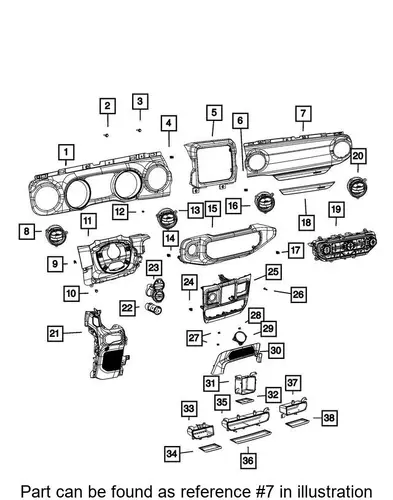 DOOR 7DZ72LW2AA CHRYSLER