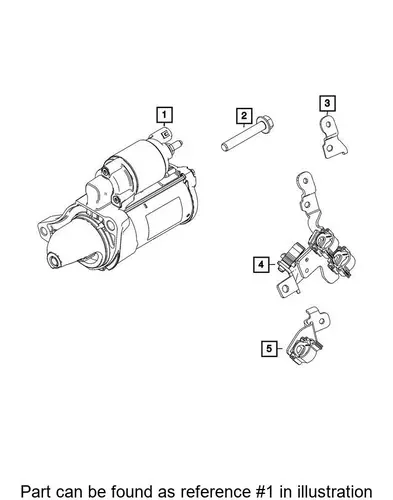 Стартер CHRYSLER 68416677AA