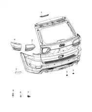 Фонарь задний CHRYSLER 68142941AH