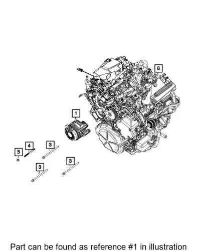 Генератор CHRYSLER 68309251AA