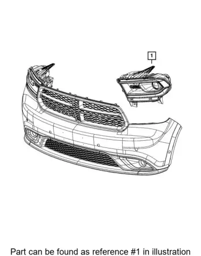 Фара CHRYSLER 68423851AE