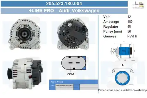 Генератор CV PSH 205.523.180.004