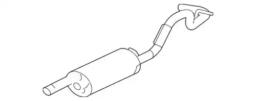 MUFFLER,EXH(W/EXH PIPE & TAIL PIPE)(INCLS 2) 15942552 GMC
