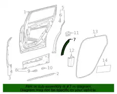 247 730 27 02 НАКЛАДКА ДВЕРИ ЗАДНЕЙ MB