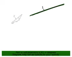 Уплотнитель двери MB 257725090064