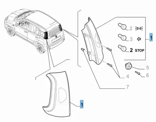TAIL LAMP 52102350 FIAT