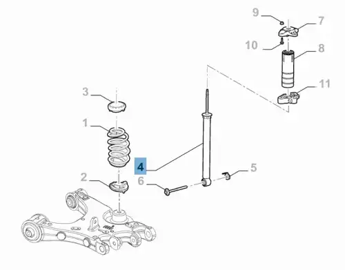 SHOCK ABSORBER 50559657 FIAT