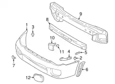 Левая накладка бампера 57775FE110IT SUBARU