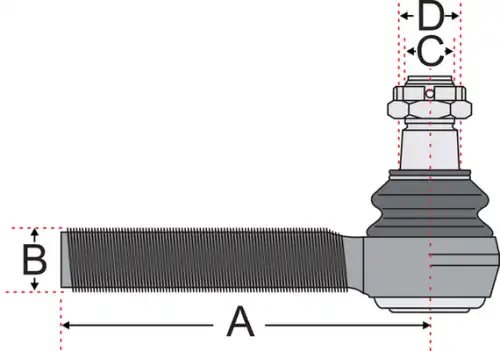 Рулевой наконечник JURATEK JSS2712