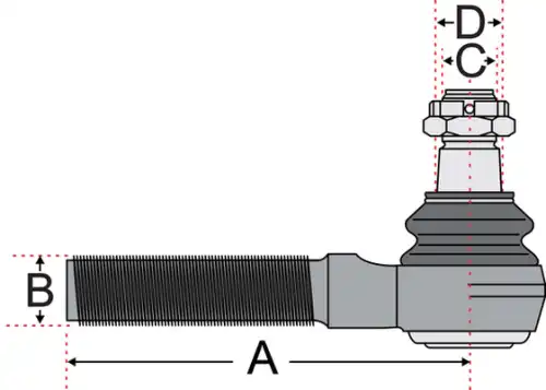 Рулевой наконечник JURATEK JSS2708R