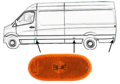 Фонарь габаритный VAN WEZEL 5862917