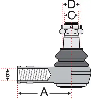 Рулевой наконечник JURATEK JSS2605