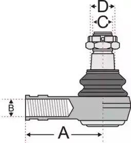 Рулевой наконечник JURATEK JSS2605A