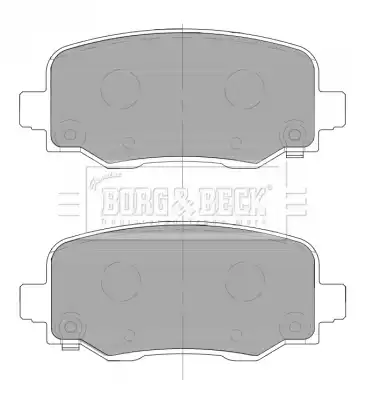 Тормозные колодки дисковые BORG&BECK BBP2466
