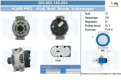 Генератор CV PSH 305.905.140.004