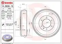 Тормозной барабан BREMBO 14.D630.10