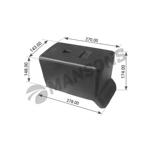 Подушка рессоры BPW 300103 MANSONS