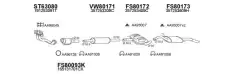 Система выпуска ОГ FS800134 FAURECIA