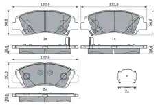 Тормозные колодки дисковые BOSCH 0 986 494 760