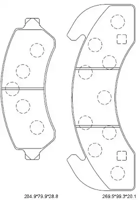 KD6310 КОЛОДКИ ДИСКОВЫЕ ASIMCO