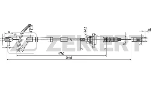 Трос сцепления ZEKKERT BZ-1091