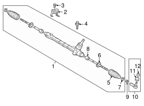 Рулевой наконечник MITSUBISHI 4422A002
