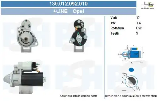 Стартер CV PSH 130.012.092.010