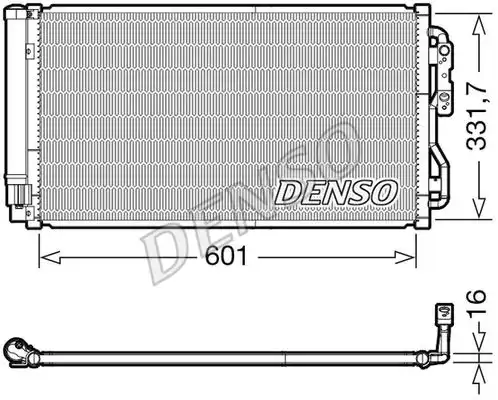 Радиатор кондиционера (конденсатор) DENSO DCN05033