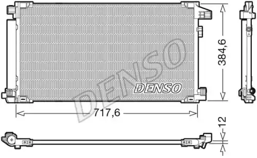 Радиатор кондиционера (конденсатор) DENSO DCN50061