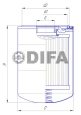 Фильтр масляный DIFA DIFA51130